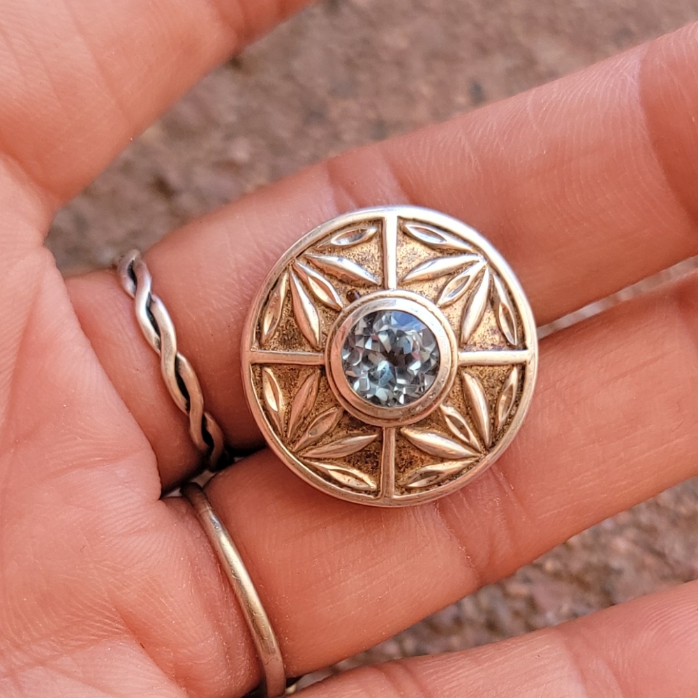 Exquisite Designer Solid 925 Sterling Silver Blue… - image 3